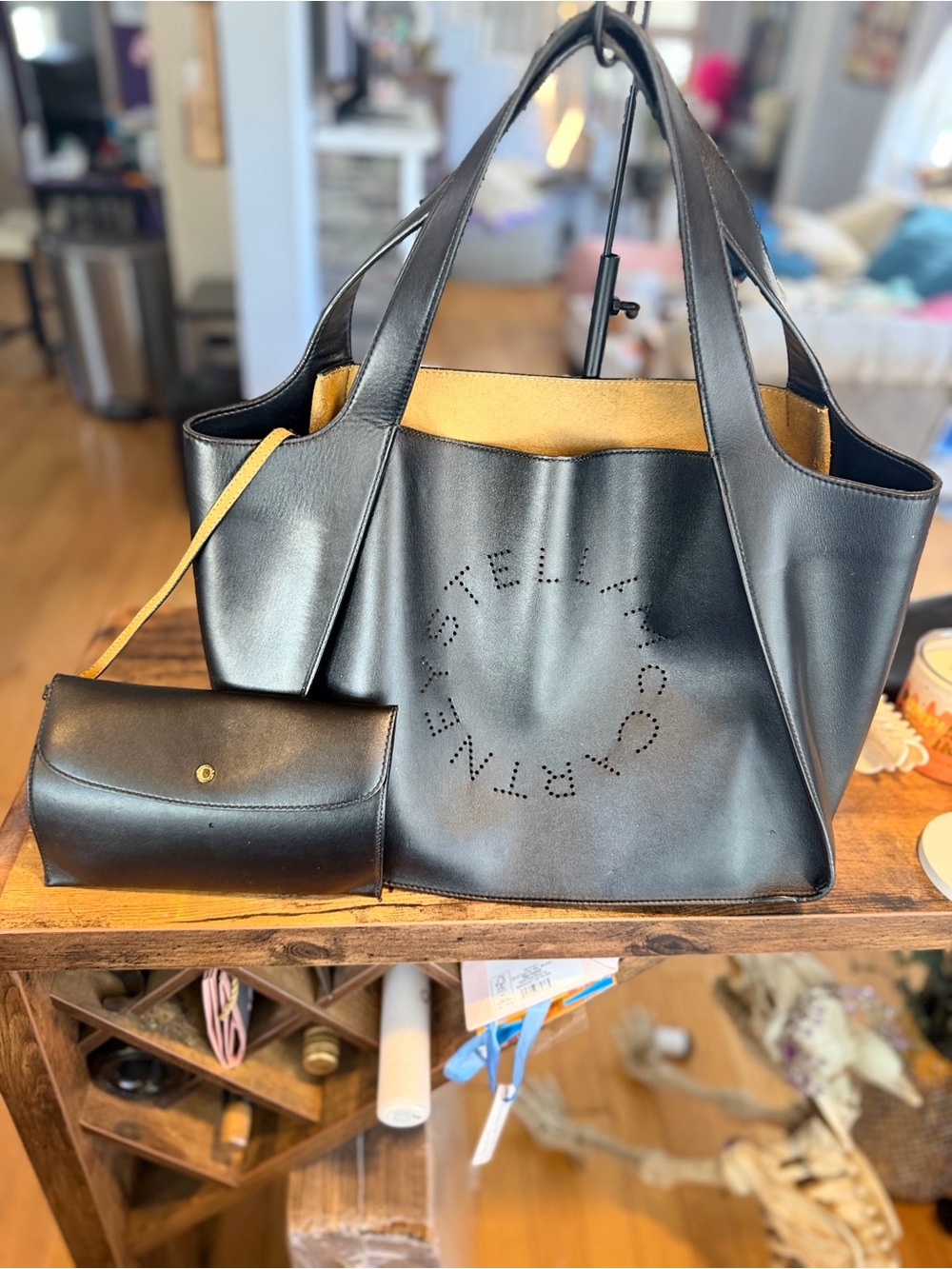 Stella McCartney Large Vegan Leather Tote EUC
